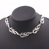 Hip Hop Flame Choker Clavicle Necklace Consecutive Flame Adjustable Length Neutral Charm Chain Streetwear Rock Jewelry