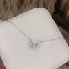 Hollow Butterfly Necklace Women Clavicle Chain Cute Rhinestone Animal Pendant Necklace