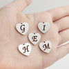 Hollow Letter Heart Charm Bracelet Diy love pendants  jewelry gift for girl women wife couple birthday bangle