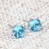 Fashion Hot Selling Personality Simple Design Crystal Stud Earrings Casual Style Holid Gift Jewelry Accessories