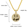 Ice Out Drew Smiley Face Diamond Pendant Necklace Men Women Couple Hip-hop Party Jewelry Chain Necklace Gift Accessories