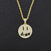 Ice Out Drew Smiley Face Diamond Pendant Necklace Men Women Couple Hip-hop Party Jewelry Chain Necklace Gift Accessories