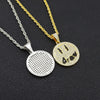 Ice Out Drew Smiley Face Diamond Pendant Necklace Men Women Couple Hip-hop Party Jewelry Chain Necklace Gift Accessories