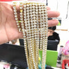 Iced Out Bracelet Necklace Men Link Tennis Chain Hip-Hop Jewelry Women 18/20/22/24/26 inch Choker Chain Gift