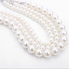 Imitation Pearl Necklace Women's Triple Layer 10mm Pearl Necklace Suitable for Women Neck Necklace