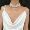 Imitation Pearl Necklace Women's Triple Layer 10mm Pearl Necklace Suitable for Women Neck Necklace