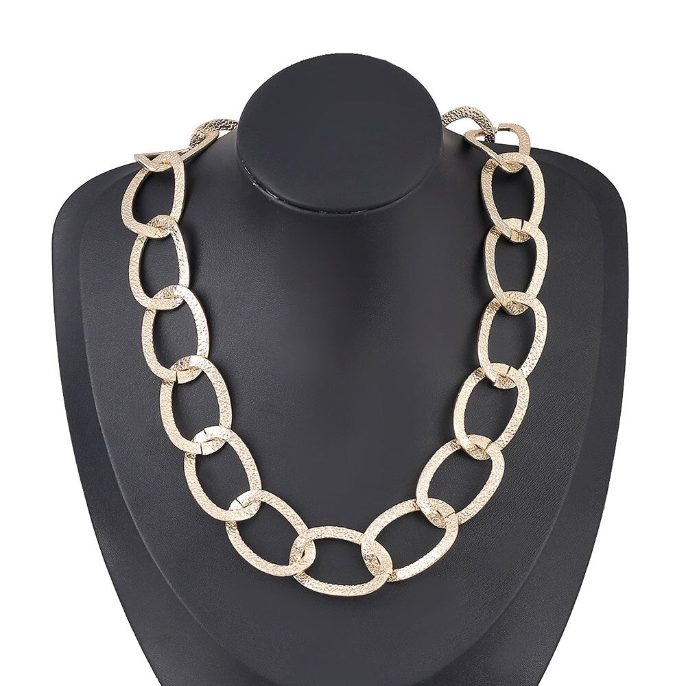 Jewelry Accessories Gold Color CCB Rhinestone Super Flash Chain Women Choker Neck Collar Statement Chunky Necklace Gift