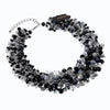 Fashion Jewelry Chain Rhinestone Crystal Choker Statement Bib Necklace