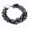 Fashion Jewelry Chain Rhinestone Crystal Choker Statement Bib Necklace