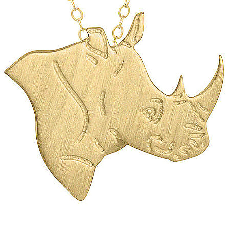 Fashion Jewelry Gold Silver Color Animal Avengers Necklace Choker Rhino Charm Long Necklaces Pendants Dog Pet Memorial Gift