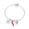 Jewelry Lover Couple Bracelet Stainless Steel Coins Chili Bells Charm For Women Birthday Gift Buckle Bracelets Bangles