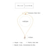 Jewelry Simple Gold Color Clear Resin Stone Water Drops Pendant Necklace Shore choker For Women 2021 New
