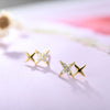 Fashion Jewelry Studded Star Lady Earrings 925 Sterling Silver Ear Pin Earrings for Woman Valentine's Christmas Gift