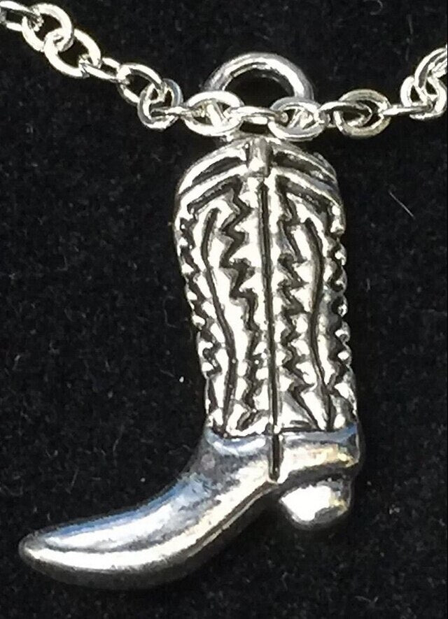 Jewelry Tibetan silver Cowboy boots Charms Statement Choker Necklace Pendant Accessories Fast shipping B443