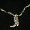 Jewelry Tibetan silver Cowboy boots Charms Statement Choker Necklace Pendant Accessories Fast shipping B443