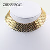 Fashion Jewelry Trendy Women Necklaces & Pendants Weave Link Chain Short Chokers Necklace For Gift Party X105