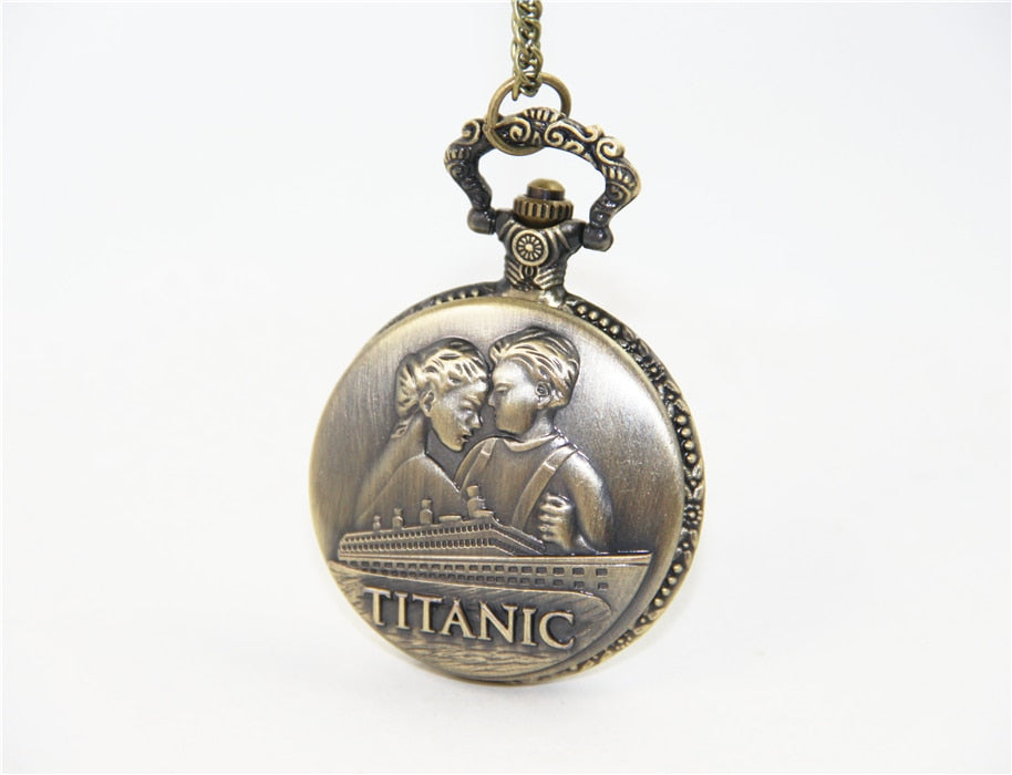 Jewelry Vintage Charm Jack And Rose Titanic Pocket Watch Necklace For Women