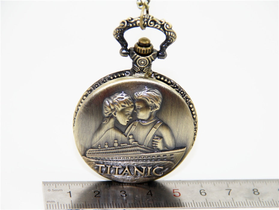 Jewelry Vintage Charm Jack And Rose Titanic Pocket Watch Necklace For Women