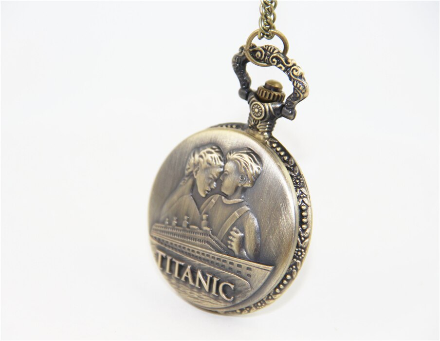 Jewelry Vintage Charm Jack And Rose Titanic Pocket Watch Necklace For Women