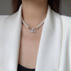 Korean Necklace Female Creative Popular Temperament Bead Necklace Elegant Temperament Planet Pendant Jewelry