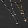 Kpop Star Moon Pendant Choker Necklaces For Women 2021 Trendy Tassel Jewelry Necklaces Clavicle Chain Collar De Mujer