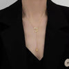 Kpop Star Moon Pendant Choker Necklaces For Women 2021 Trendy Tassel Jewelry Necklaces Clavicle Chain Collar De Mujer