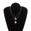 Layered Pearl Flower Pendant Necklace Female Small Daisy Pearl Chain Collar Necklace Boho Vintage Jewelry Gift чокер
