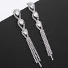 Fashion Long Tassel Zircon Earrings Shining Charming Glory Independent Style Crystal Earrings Gift For Ladies 2020 Long Earrings
