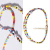 Love Rice Bead Bohemia Handmade  Necklace Letter Lucky Love Angel Choker Clavicular Chain Colorful Female Beach Jewelry
