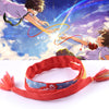 Lover Bracelet Movie Your Name Bracelet Chain Jewelry Cosplay Handmade Red Bracelet Rope Charm Jewelry Kimi no Na wa