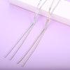 Dress Necklace For Women Long Sweater Chain Cubic Zircon Simple Design Necklace Wedding Party Jewelry 2022