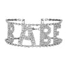 Women's Necklaces Babe Letter Crystal Rhinestone Inlaid Choker Necklace