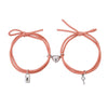 Magnet Paired Bracelet For Lovers Distance Couple Braslet For Women Men Braided String Brazalete Minimalist Jewelry Gift