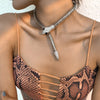 Magnet Snake Chokers Necklace Unisex Hiphop Rock Punk Lifelike Animal Snake Chain Collares For Men Women Party Jewelry
