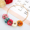 Maxi Necklaces Gold Box Chain Women Necklace Statement Necklaces & Pendants Flower Necklace For Women Summer Jewelry
