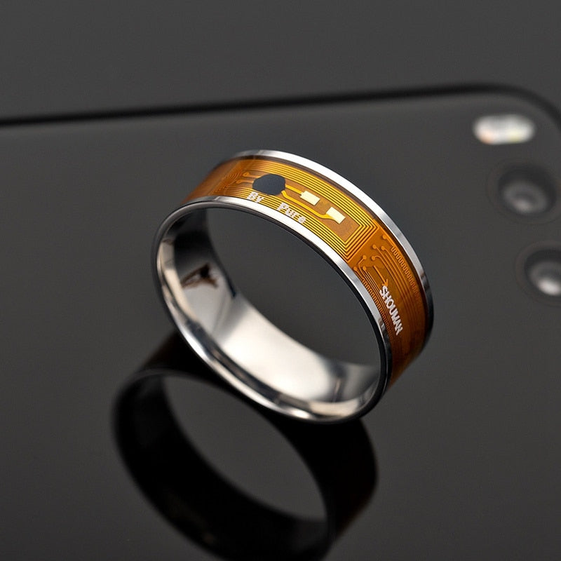 Fashion Men's Ring Magic Wear NFC Smart Ring Finger Digital Ring for  Android phones with functional couple stainless steel ring - AliExpress