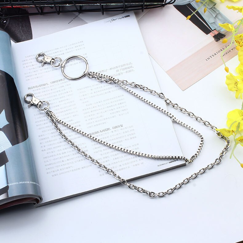 Metal chain punk Hip hop bag chain Decoration single shoulder slant across bag Pendant DIY Accessories