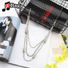 Metal chain punk Hip hop bag chain Decoration single shoulder slant across bag Pendant DIY Accessories