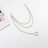 Metal chain punk Hip hop bag chain Decoration single shoulder slant across bag Pendant DIY Accessories