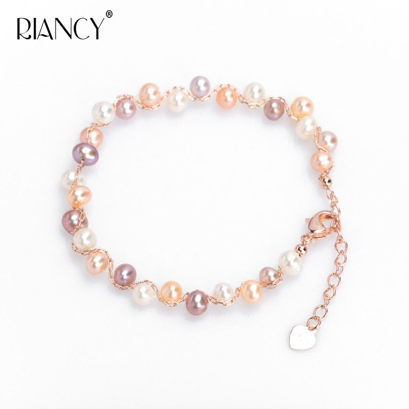 Fashion Multicolor Natural Fancy pearl Bracelets For Women wedding jewelry