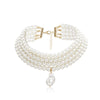 Multilayer Irregular Baroque Pearl Pendant Choker Necklace Women Exaggerated Geometric Necklace Collar Jewelry YN1460