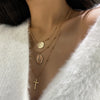 Multilayer Necklaces Pendants Vintage Moon Choker Cross Necklace For Women Female Party Punk Statement  Jewelry Bohemia
