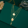 Multilayer Necklaces Pendants Vintage Moon Choker Cross Necklace For Women Female Party Punk Statement  Jewelry Bohemia