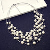 Multilayer Pearl Necklace Beaded Short Clavicle Chain Necklace For Women Female Popular Wedding Bride Neck Jewelry Gift