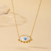 Multilayer Turkish Evil Eyes Necklaces For Women Bohemian Devil Pendant Necklaces Choker Vintage Beads Party Jewelry New