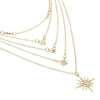 Multiple Layers Cross Necklaces For Women Charm Gold Color Chokers Necklace Boho Collares Female Party Jewelry.