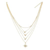Multiple Layers Cross Necklaces For Women Charm Gold Color Chokers Necklace Boho Collares Female Party Jewelry.