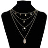 Multiple Layers Cross Necklaces For Women Charm Gold Color Chokers Necklace Boho Collares Female Party Jewelry.