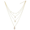Multiple Layers Cross Necklaces For Women Charm Gold Color Chokers Necklace Boho Collares Female Party Jewelry.