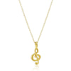 Fashion Musical Note Pendant Necklace Women Minimalist Clavicle Chain Statement Choker Necklaces Make Music Gift Card